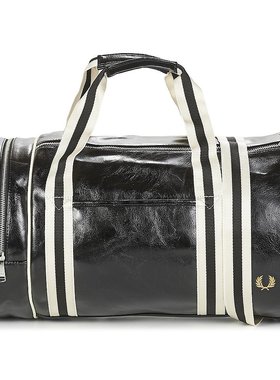 Fred Perry 男士 CLASSIC BARREL BAG 运动包 黑色