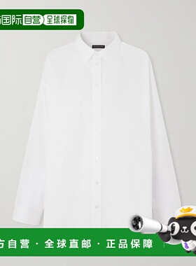 1h可退 香港直邮Balenciaga 巴黎世家 女士 系带衬衫(白色) 85783
