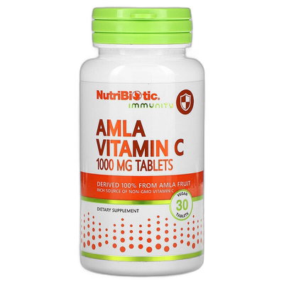 香港直邮NutriBiotic,维生素C，1000毫克，30片素食锭营养素