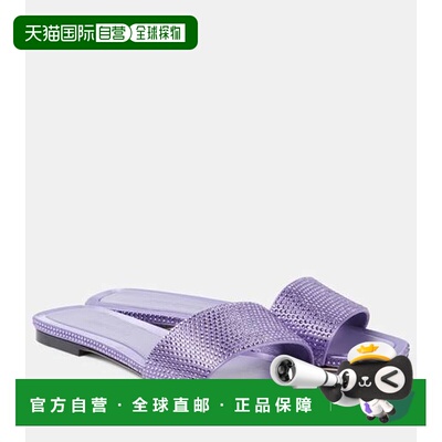 香港直邮Jimmy Choo 周仰杰 女士 Clovis 绸缎精饰凉鞋凉拖单鞋