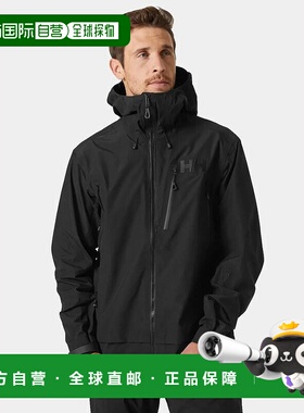 自营欧洲直邮Helly Hansen 男士黑色聚酰胺Odin9Worlds3.0软壳面