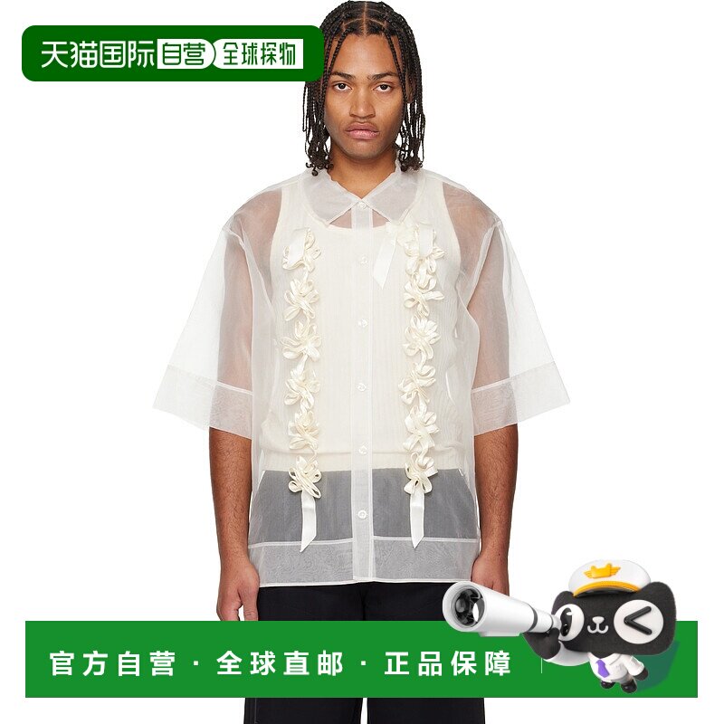 1h可退 香港直邮潮奢 Simone Rocha 蒙娜 罗莎 男士 白色 Ribbon