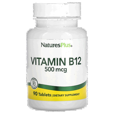香港直发Naturesplus自然加维生素B-12片剂无麸质健康补充90片
