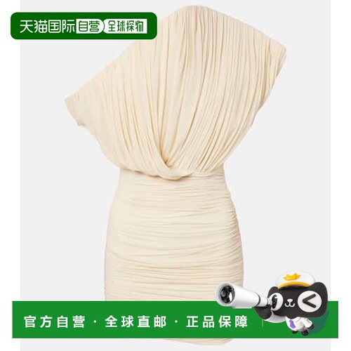 1h可退 香港直邮magda butrym 女士 不对称褶皱迷你连衣裙包臀裙