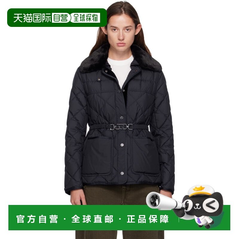1h可退 香港直邮Moncler 盟可睐 女士 海军蓝 Cygne Faux Fur-Tri,男装,夹克,淘宝优惠券,粉丝福利购,淘宝优惠卷