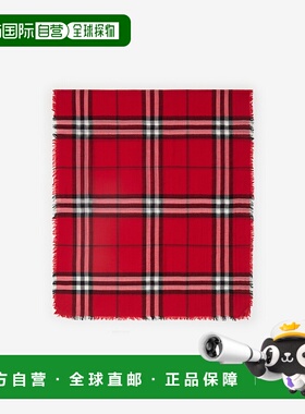 香港直邮Burberry 巴宝莉 女士 Scarfs 红色围巾 8112464博柏利