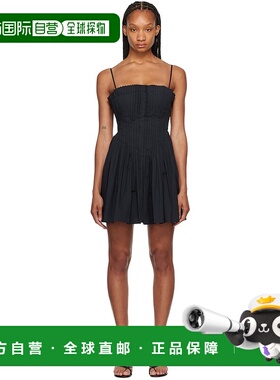 1h可退 香港直邮潮奢 Staud 女士 黑色 Bella 连衣裙 R24S2113PO