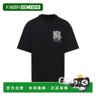 1h可退 香港直邮AMIRI 男士 Ma 花卉印花圓領T卹 AMTOJR1122男装