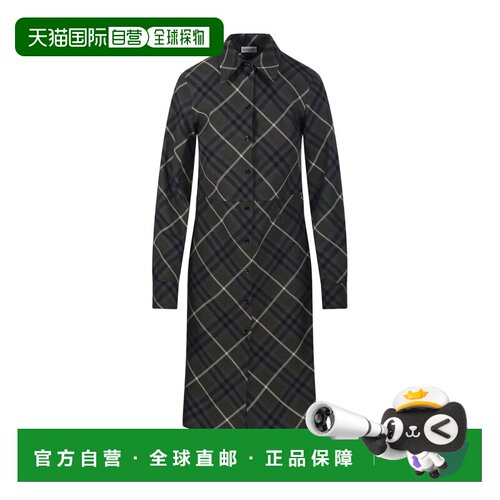香港直邮BURBERRY 女士连衣裙 8097535C1475 AW2024 绿色 W24-WW-