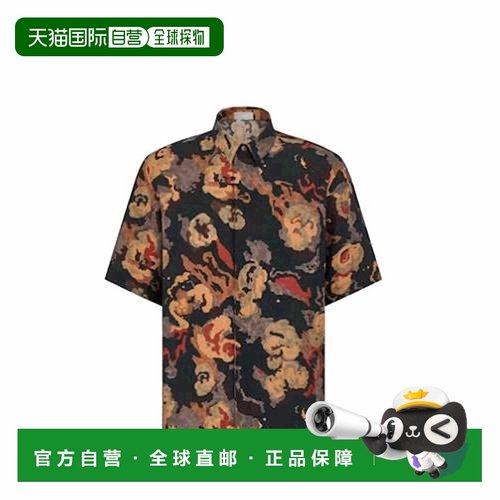 1h可退 香港直邮DIOR 迪奥 男士 衬衫 193C545A579 black黑色 舒