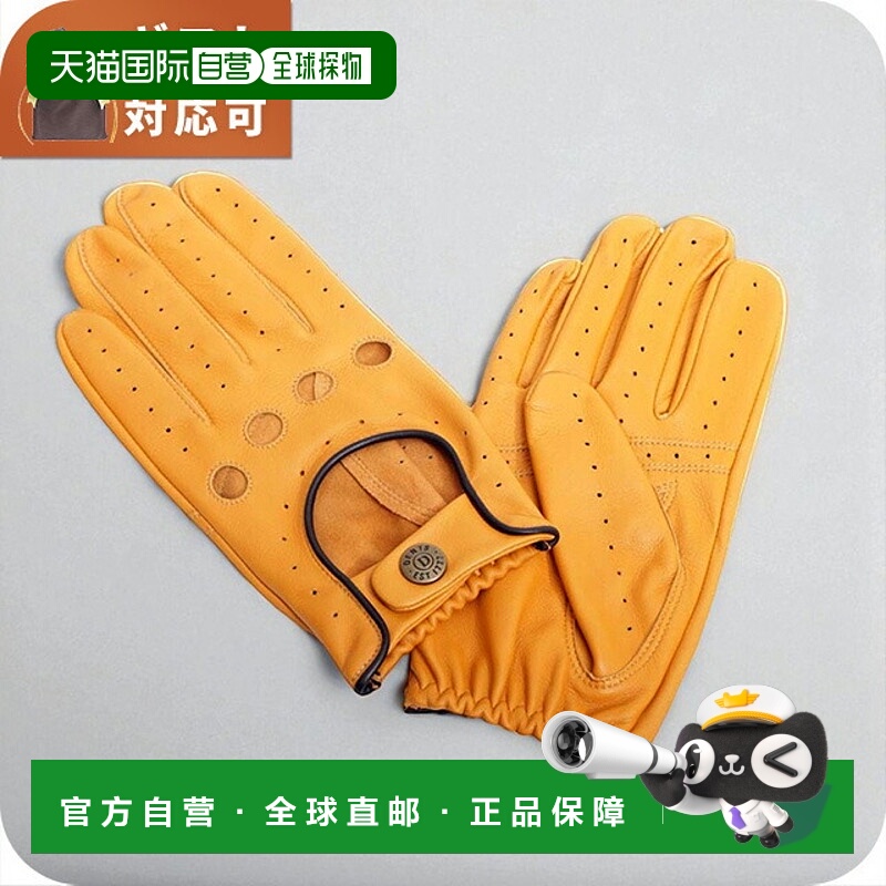 日本直邮Dents 男士驾驶手套尺码 5-1011-CORK-BLACK-L