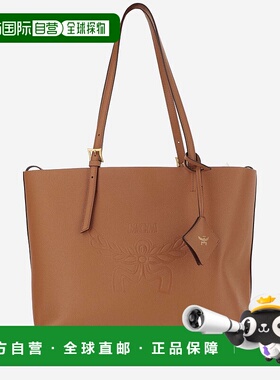 1h可退 香港直邮潮奢 MCM 女士 徽标单肩包 MWPESAC06 brown棕色