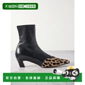皮质豹纹小牛毛短靴 1h可退 女士 Nevada 香港直邮潮奢 KHAITE