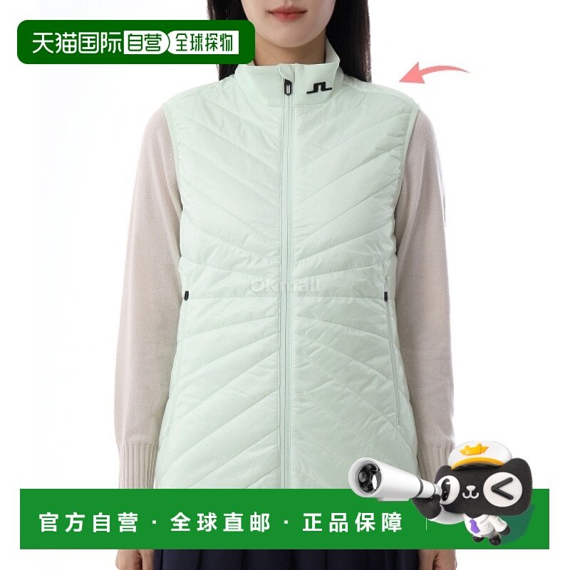 韩国直邮J.LINDEBERG Madde Quilt 混合背心 (GWOW13288-M047) 针