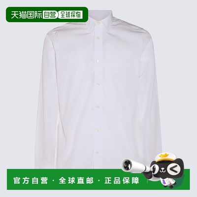 香港直邮GIVENCHY 男士衬衫 BM60ZY14M6100 CO 白色 Logo embroid