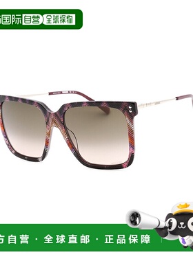 自营 missoni米索尼女式MIS 0107/s 57mm太阳镜-粉红色 美国奥莱