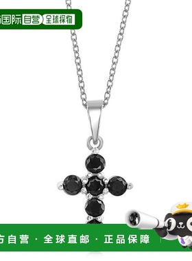 自营 simona纯银十字架项链 - 祖母绿 - 镀金 - 黑色 美国奥莱直