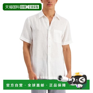 美国直邮 亚麻衬衫 Club 男士 专为梅西百货打 Room 1h可退