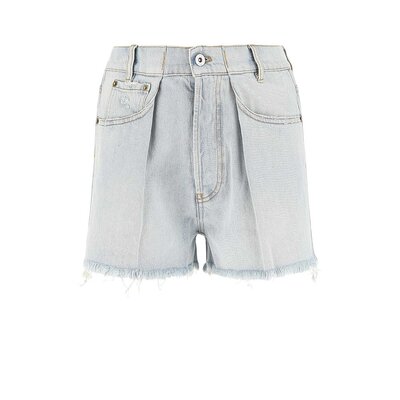 MIU MIU 女士牛仔裤 GWP43911D8F0076 SS2024 蓝色 Denim shorts