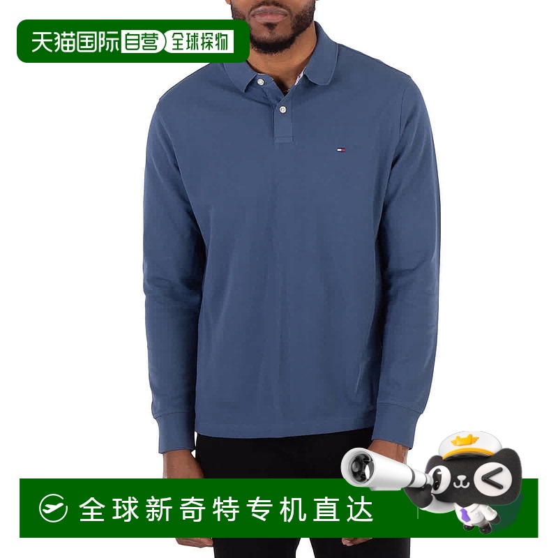 自营 tommy hilfiger汤米 希尔费格长袖1985年纯棉翻领衬衫-爱琴