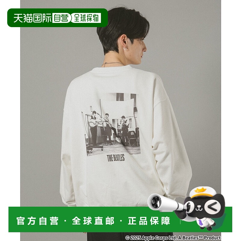 1h可退 日本直邮RAGEBLUE男装【THE BEATLES】印花宽松连帽卫衣 6
