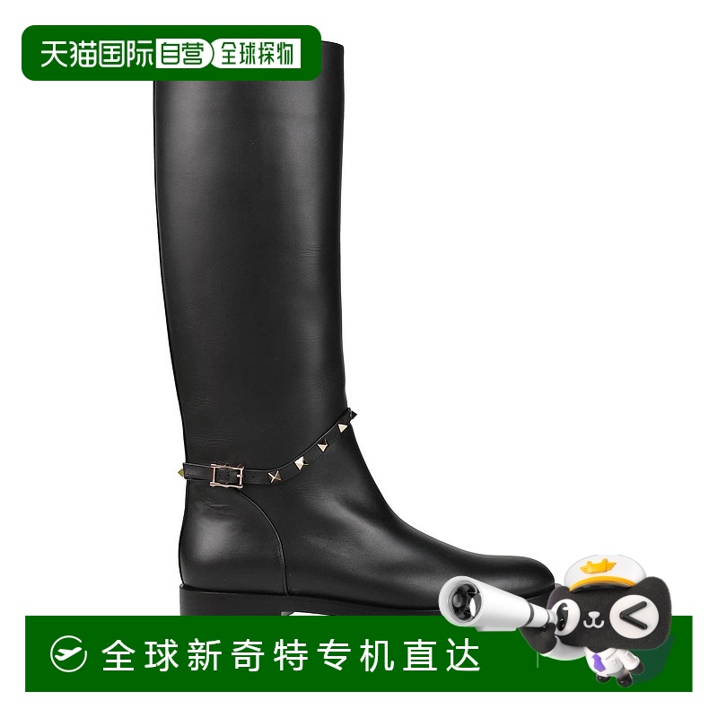 1h可退 香港直邮潮奢 Valentino 华伦天奴 女士 靴子 black黑色