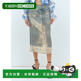 1h可退 香港直邮Diesel 迪赛 女士 De-Pra-Mini-Fsf 中长半身裙 A