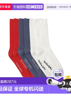 韩国直邮ARCHIVEPKE 24新款时尚个性百搭袜子OVLAX22501RED