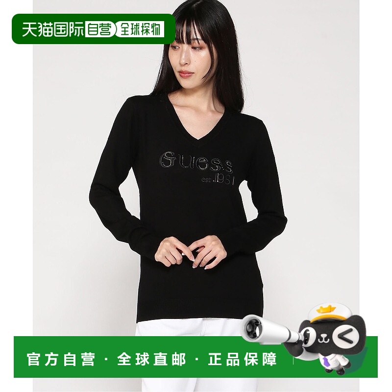 日本直邮GUESS LS Vn Saylor长袖针织衫背心