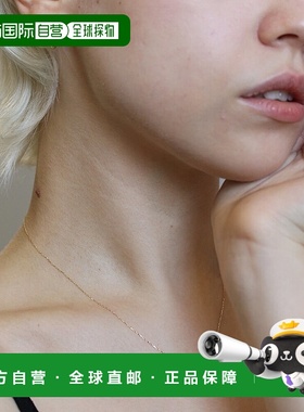 1h可退 日本直邮cui-cui K10YG 一粒钻石0.05ct项链 781523吊坠