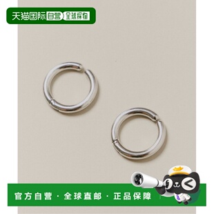 1h可退 日本直邮3.401 DEPARTMENT 女士 极简不锈钢圈形耳环 金属