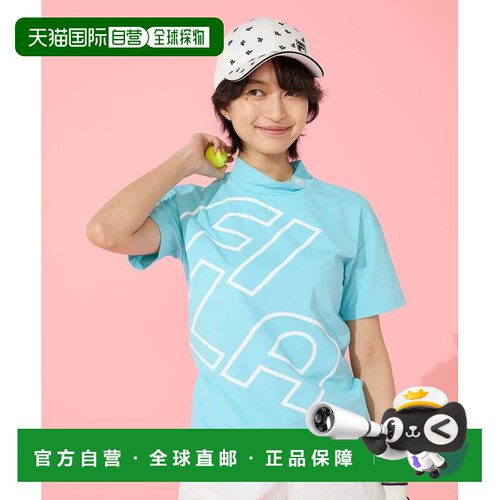 日本直邮FILA 斐乐高尔夫女士半袖高领衬衫