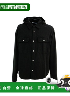 自营Palm Angels blue Men's Shirt - black 美国奥莱直发