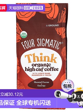 香港直邮Four Sigmatic,Think，有机高浓度咖啡，配狮鬃菇和雪莲1