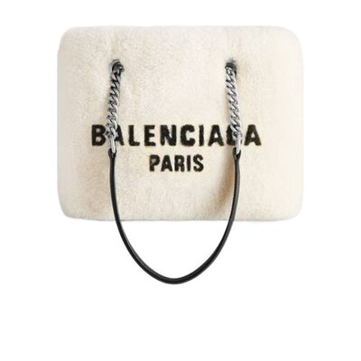 Balenciaga 巴黎世家 女士 Duty Free徽标小号手提包 7599412AAWO