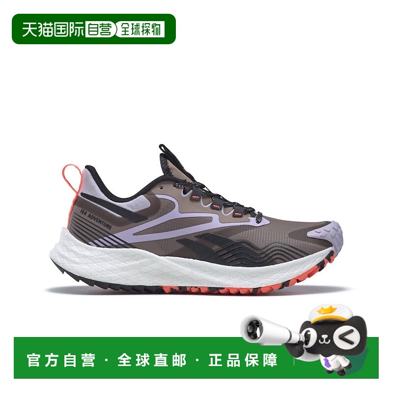 自营 reebok女士 Floatride Energy 4 探险跑鞋（灰褐色/紫色绿洲