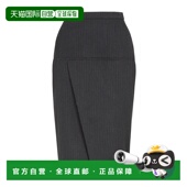 女士半身裙 FQ7590ASZ3F0GME AW2024 香港直邮FENDI 黑色 细条纹