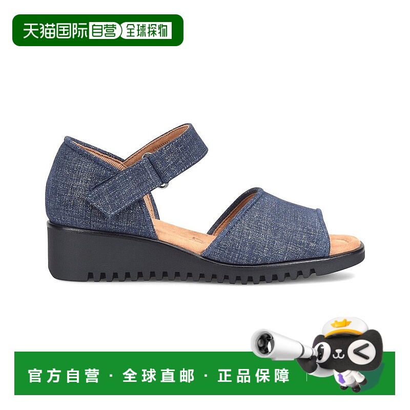 自营Comfortiva Daniella Suede Sandal - denim 美国奥莱直发