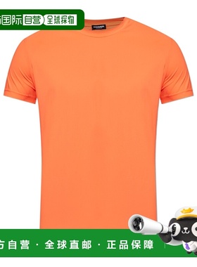 香港直邮DSQUARED2 男士T恤 D9M206010800 AW2025 橙色 圆领T恤
