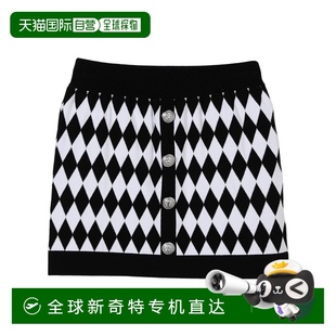 SS2025 1h可退 BW7A01Z2358930BC 香港直邮BALMAIN 黑 女童半身裙