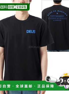 韩国直邮DEUS BIARRITZ SURF ADDRESS T 恤 (DMP251000A-BLK) 短/