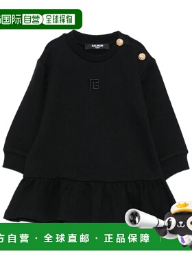1h可退 香港直邮BALMAIN 女童连衣裙 BX1010Z3183930OR AW2025 黑
