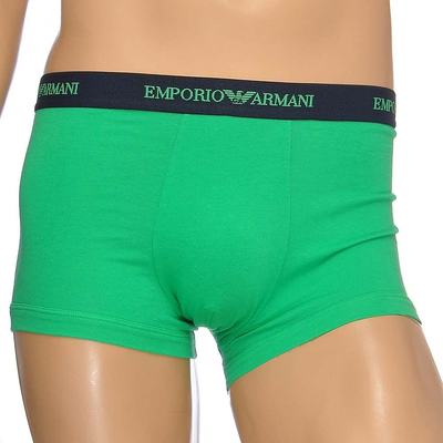 EMPORIO ARMANI 绿色男士内裤 39-111357-6P717-30435GREEN