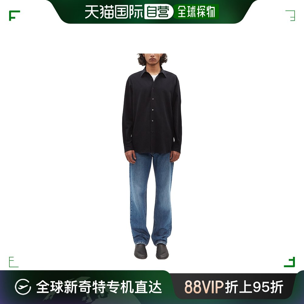 香港直邮AURALEE男士衬衫 HARDTWISTCOTTONSILKVIYELLASHIRTA24S