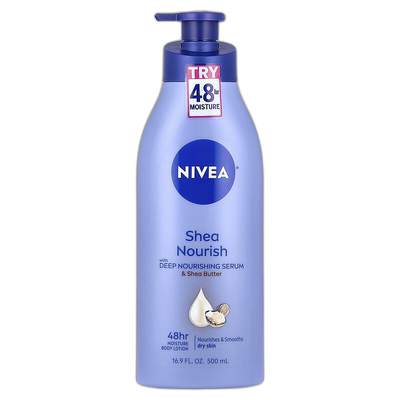 香港直邮妮维雅,Shea Nourish Body Lotion, 16.9 fl oz (50正品