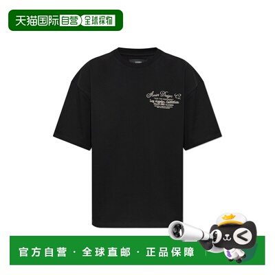 香港直邮AMIRI 男士T恤 AM426JR00300002 AW2026 黑色 T-shirt wi