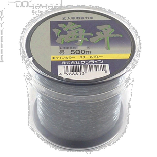 【日本直邮】Sunline桑濑尼龙鱼线海平500m1.5号金属灰钓鱼线