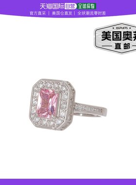 自营sterling forever 925 纯银粉红色 CZ Legacy 戒指 - 银白色