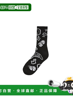 1h可退 香港直邮潮奢 Vans 范斯 yard 骨头袜子 VN00061MKBLK1