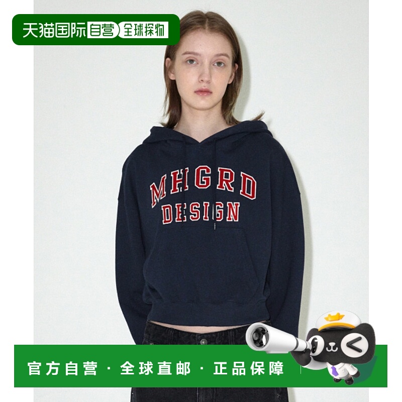 韩国直邮MAHAGRID 女士连帽衫MG2EFFM431ANV MHGRD APPLIQUE CROP
